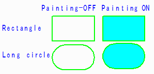 Rectangle, Long circle kind