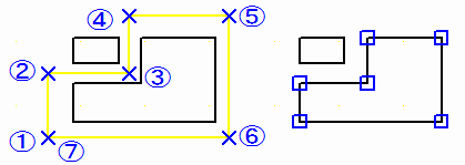 Polygon area selection