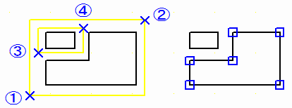Rectangle area selection
