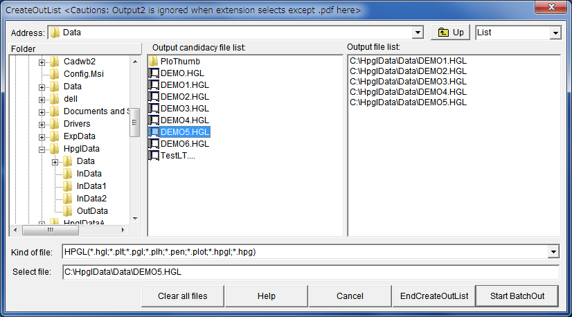 Batch file creation Dialog