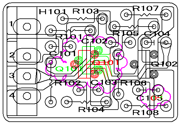 Drawing comparison of printed wiring board